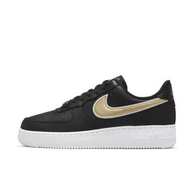 womens black and gold air force 1