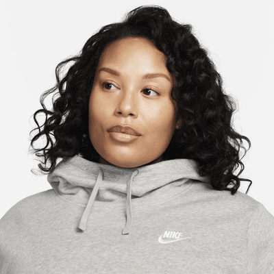 Nike Sportswear Club Fleece Women's Funnel-Neck Hoodie (Plus Size ...