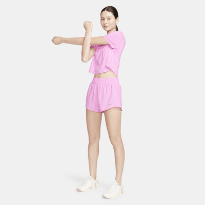 Shorts con forro de ropa interior Dri-FIT de tiro medio de 8 cm para mujer Nike One