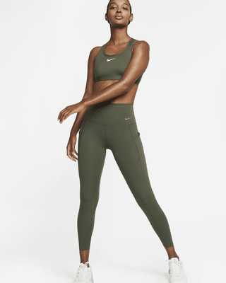 Женские тайтсы Nike Universa Medium-Support High-Waisted 7/8 Leggings with Pockets