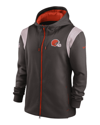 Nike Women's Assymetrical (NFL Cleveland Browns) Full-Zip Hoodie in Brown, Size: Xs | 00CY010K93-06K