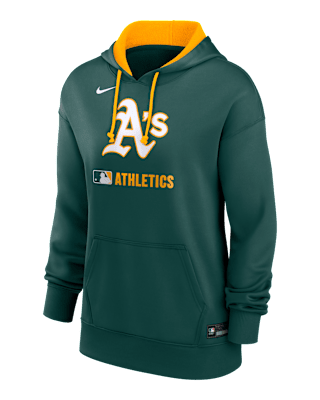 Женское худи Athletics Authentic Collection Nike Therma MLB Pullover Hoodie