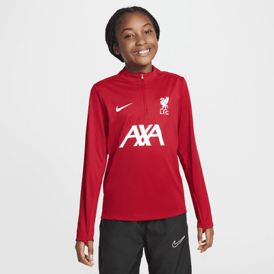 Liverpool FC Academy Pro Nike Dri-FIT futballedzőfelső nagyobb gyerekeknek