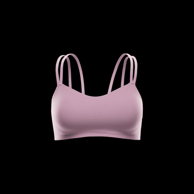 Sutiã de desporto almofadado de suporte ligeiro Nike Zenvy Strappy para mulher