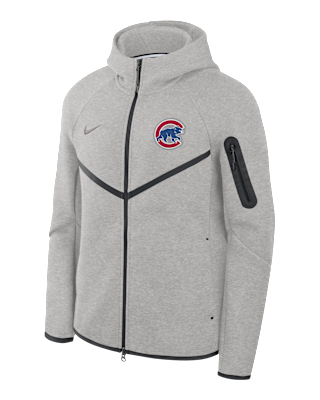 Мужская куртка Chicago Cubs Tech Fleece Windrunner Nike MLB Full-Zip Hooded для бега