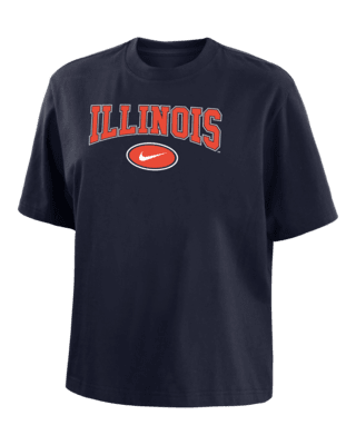 Женская футболка Illinois Nike College Boxy