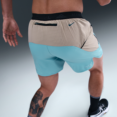 กางเกงวิ่งเทรลขาสั้น 5 นิ้วมีซับในผู้ชาย Nike Dri-FIT