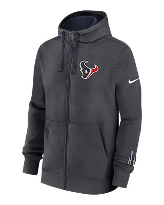 Мужское худи Houston Texans Playbook Page Club Nike NFL Full-Zip Hoodie