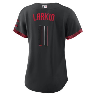 MLB Cincinnati Reds City Connect (Barry Larkin) Women's Replica Baseball Jersey