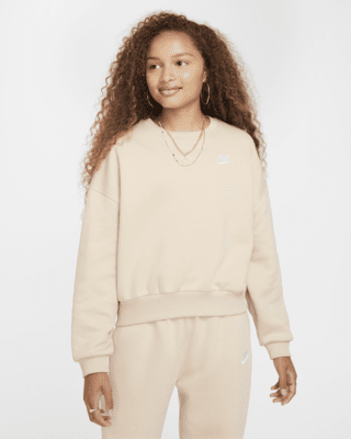 Детский свитшот Nike Sportswear Club Fleece Girls' Boxy Crew-Neck