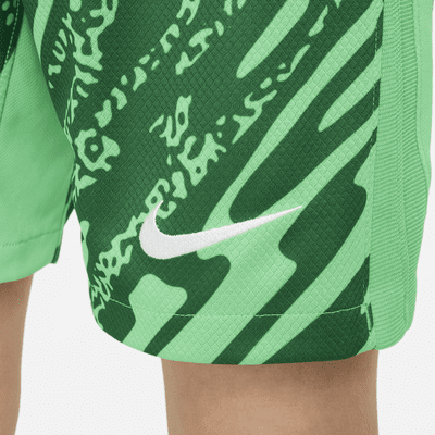 Paris Saint-Germain 2024/25 Stadium Goalkeeper Nike replicavoetbalshorts met Dri-FIT voor kids