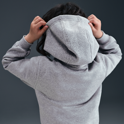 Sudadera con gorro para niños talla grande Nike Sportswear Club Fleece