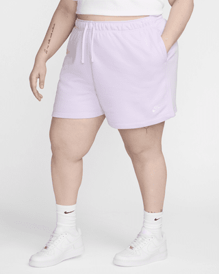 Женские шорты Nike Sportswear Club Fleece Mid-Rise Shorts (Plus Size)