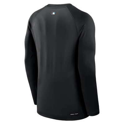 Miami Marlins Authentic Collection Game Time Men's Nike Dri-FIT MLB Pullover Crew