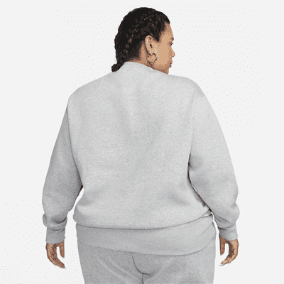 Nike Sportswear Phoenix Fleece túlméretes, kerek nyakkivágású női pulóver (plus size méret)