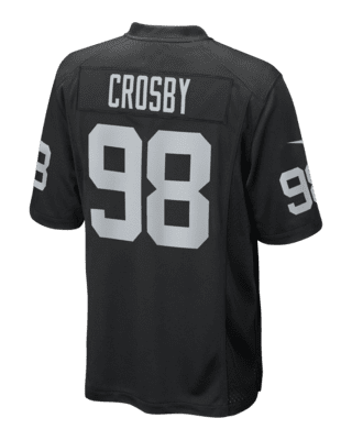 Youth Nike Maxx Crosby White Las Vegas Raiders Game Jersey Size: Medium