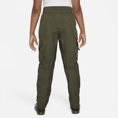 Pantalon cargo tissé taille haute Nike Sportswear pour ado (fille)