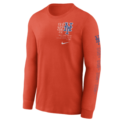 Nike Team Slider (MLB New York Mets) Men's Long-Sleeve T-Shirt