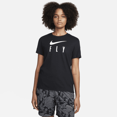 Nike Swoosh Fly Dri-FIT-T-shirt med grafik til kvinder