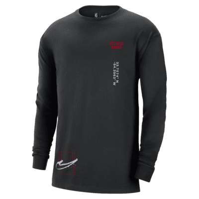 Atlanta Hawks Courtside Max90 Men's Nike NBA Long-Sleeve T-Shirt