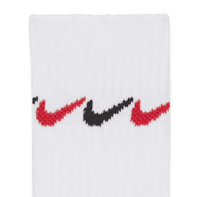 Nike Graphic Dri-FIT Crew Socks (3 Pairs) Little Kids' Socks