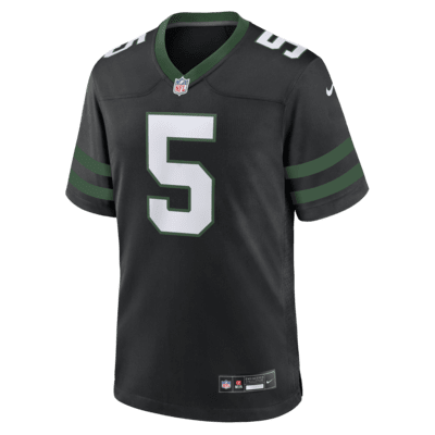 Jersey de fútbol americano Nike de la NFL Game para hombre Garrett Wilson New York Jets