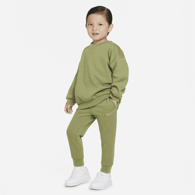 Pants de tejido Fleece moteado para niños pequeños Nike