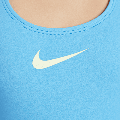 Traje de baño de una sola pieza con espalda deportiva para niña talla grande Nike Essential