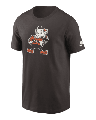 Мужская футболка Cleveland Browns Rewind Logo Essential Nike NFL