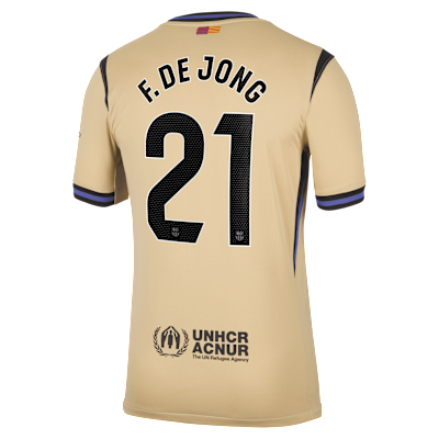 Frenkie de Jong Barcelona 2025/26 Stadium Away Men's Nike Dri-FIT Soccer Jersey