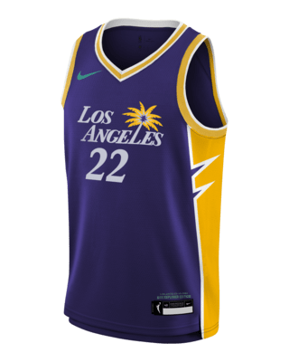 Подростковые джерси Cameron Brink Los Angeles Sparks 2024 Explorer Edition Big Kids' Nike Dri-FIT WNBA Swingman Jersey