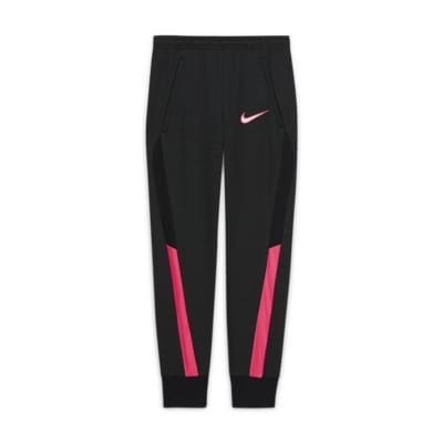 nike dri fit tracksuit black and pink