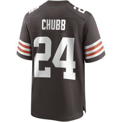 NFL Cleveland Browns (Nick Chubb) Men's Game Football Jersey