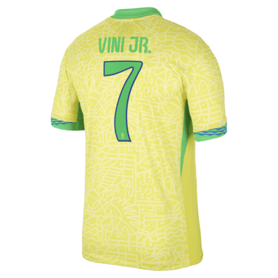 Jersey de fútbol Nike Dri-FIT de la selección nacional de Brasil visitante 2024 Stadium Vini Jr. para hombre