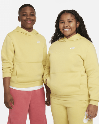 Nike Sportswear Club Fleece Big Kids' Pullover Hoodie (Extended Size ...