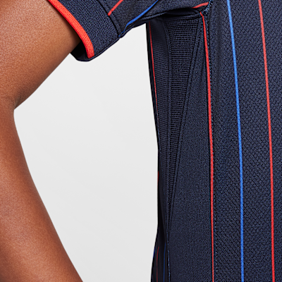 Jersey de futbol Nike Dri-FIT Replica de la Selección de Futbol Femenino de Estados Unidos visitante 2025 Stadium (equipo femenino) para niños talla grande