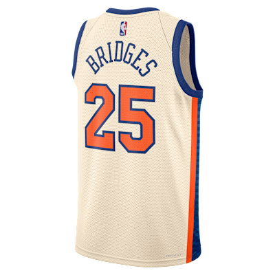 Mikal Bridges New York Knicks City Edition Men's Nike NBA Swingman Jersey
