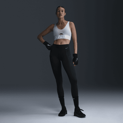 Brassière de sport rembourrée à maintien normal Nike Pro Indy Plunge pour femme