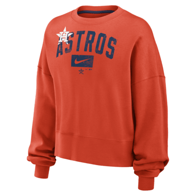 Sudadera sin cierre Nike de la MLB para mujer Houston Astros Team