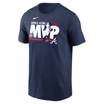Мужская футболка Ronald Acuña Jr. Atlanta Braves 2023 National League MVP
