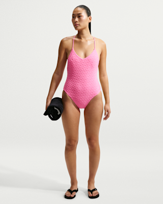 Женские  Nike Swim Terry Texture Y-Back One Piece