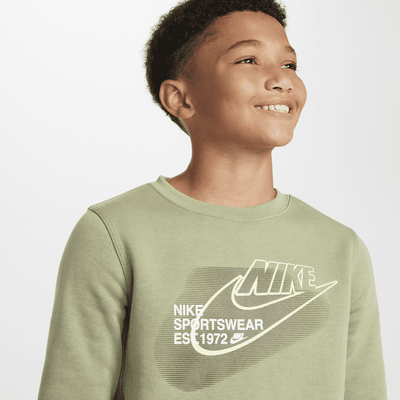 Nike Sportswear Standard Issue sweatshirt met ronde hals voor jongens