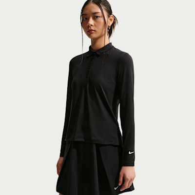 나이키 골프 클럽 여성 드라이 핏 UV 긴팔 골프 폴로