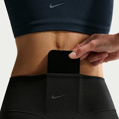 나이키 젠비 여성 하이웨이스트 풀 렝스 노 프론트 심 레깅스