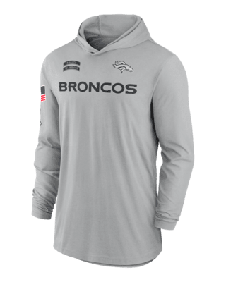 Мужские  Denver Broncos Salute to Service Edge Mascot Lockup Men’s Nike Dri-FIT NFL Long-Sleeve Hooded Top