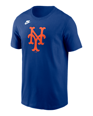 Мужская футболка New York Mets Cooperstown Team Logo Nike MLB