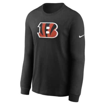 NFL Team Apparel Youth Cincinnati Bengals Rash Guard Black T-Shirt