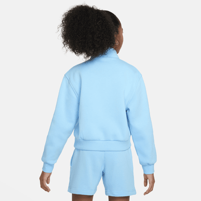 Sudadera de medio cierre para niña talla grande Nike Sportswear Club Fleece