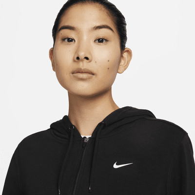 เสื้อมีฮู้ดซิปยาวผ้าเฟรนช์เทรีผู้หญิง Nike Dri-FIT One