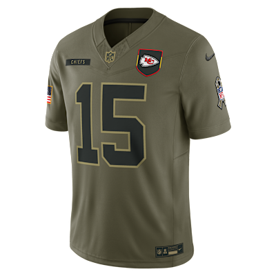 Patrick Mahomes Kansas City Chiefs Salute to Service Men's Nike Dri-FIT NFL Limited Jersey
